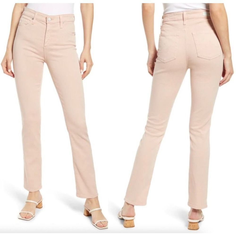 AG Mari High Rise Slim Straight Jeans 24R